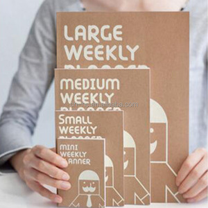 Tamaño personalizado marrón Kraft papel de la libreta para los hombres de negocios al por mayor retrato de impresión portátil - Product Image 1