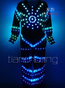 LED Luminoso/Brillantes Trajes de Baile/Trajes Para Hombre EL Fría LED Party Clothes Con Soporte Para Gafas Diseño personalizado - Product Image 2