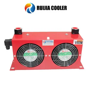 Hidráulico refrigerado por aire enfriadores de aceite dos ventiladores Intercambiador de Calor RC-184L AH0608LT