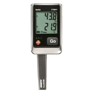 Testo 175 H1 Pencatat Data Kelembapan Temperatur Digital, Higrometer Termo dengan Saluran Ganda, Testo 0572 1754