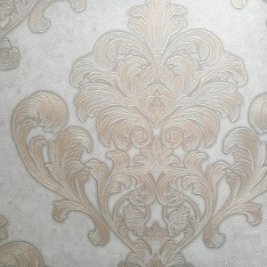 Papier peint de salon de papier peint de PVC de gaufrage de conception de damassé - Product Image 4
