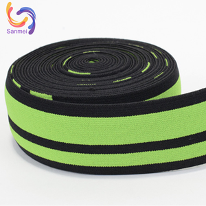 맞춤형 로고 인쇄 40mm 길이 자카드 탄성 웨빙 패턴 디자인의 부드러운 나일론 원단 - Product Image 5