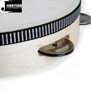 Usine vente directe de haute qualité couleur naturelle jouets musicaux <span class=keywords><strong>tambour</strong></span> à main tambourin en bois - Product Image 5