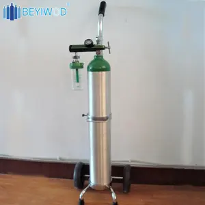 steel trolley aluminum trolley for high pressure gas cylinder oxygen /co2/argon/helium/nitrogen gas