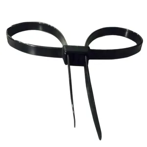 High Quality Plastic handcuffs flexible branded cable zip ties