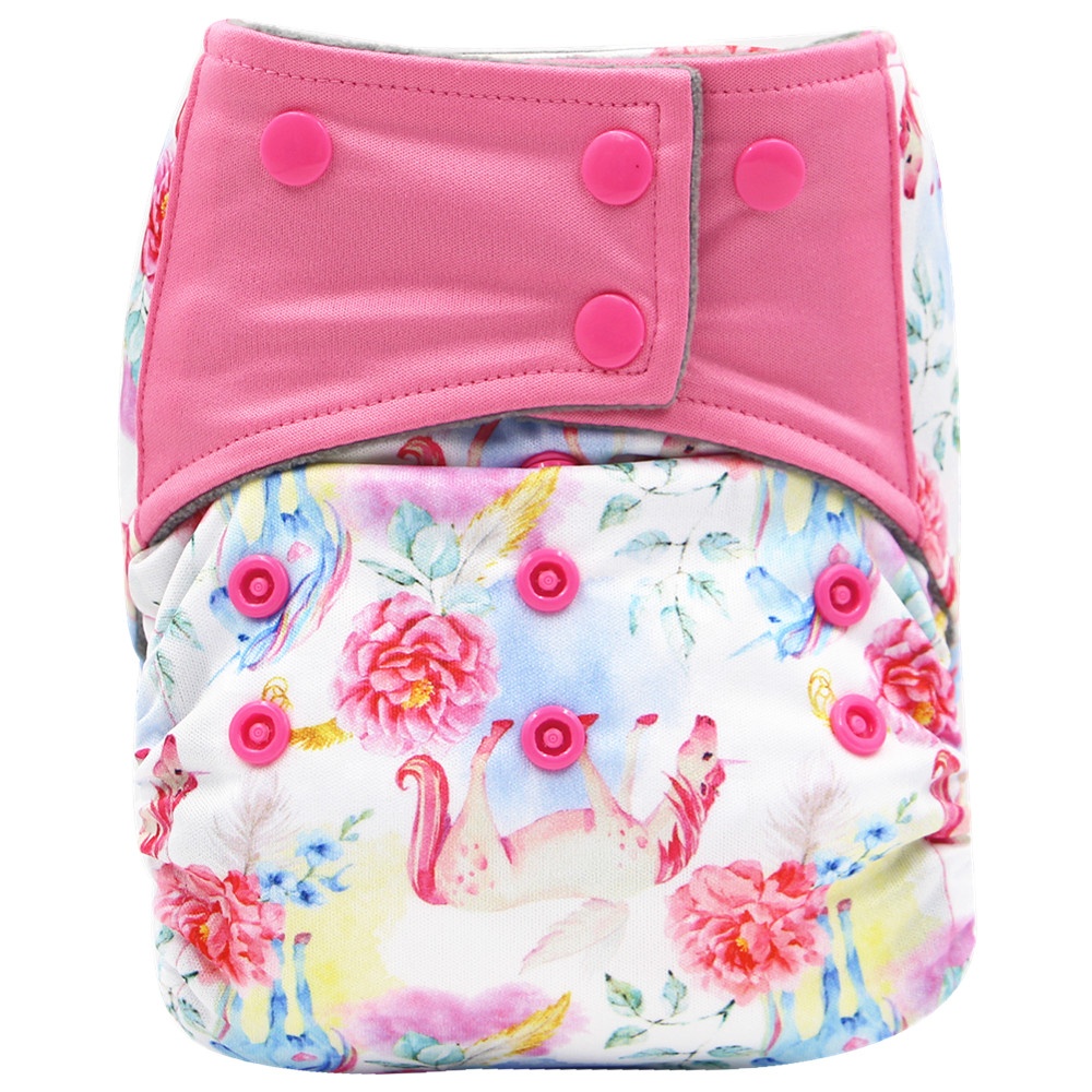 Многоразовый тканевый подгузник для новорожденных aio 2019 organic