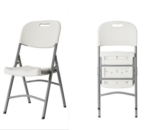 الجملة الحديثة تصميم HDPE قابلة للطي كراسي بلاستيكية قابلة للطي مع الساق المعدنية ل أثاث خارجي أو بيع - Product Image 1