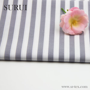 Tissu léger en popeline de coton à rayures bleues et blanches pour chemises pour hommes costumes pour garçons motif teint en fil imperméable pour jouets vente en gros - Product Image 5