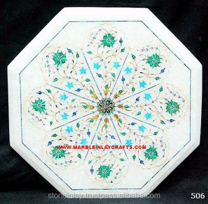 White <b>Stone</b> <b>Table</b> Fancy <b>Top</b> - Product Image 1