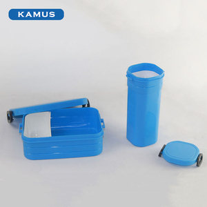 Kamus, juego de cubiertos de plástico promocionales baratos, fiambrera con botella de agua - Product Image 6