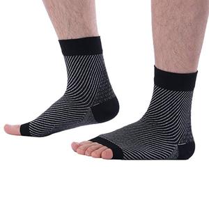 Ventas calientes de <span class=keywords><strong>Amazon</strong></span> Deportes Fascitis plantar Cuidado DE LOS PIES Calcetines de compresión Manga con soporte de arco y tobillo para hombres y mujeres - Product Image 1