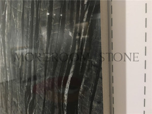 Piastrelle in Porcellana e Ceramica Effetto Marmo Nero Venato Antico Discontinued per Design di Pavimentazione - Product Image 4