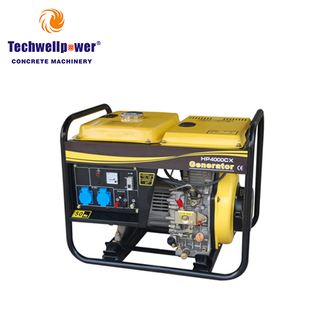 Большой мощный звуконепроницаемый маленький портативный дизельный генератор открытого типа с воздушным охлаждением