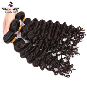 Extensiones de Cabello peruano virgen, extensiones de pelo ondulado profundo con cierre en Dubái, extensión de pelo de Ciudad del Cabo con banda de goma - Product Image 5