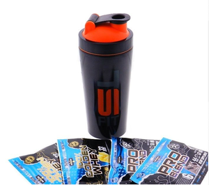 टर्बो मिक्सर स्टेनलेस स्टील 25oz मिक्सर बोतल प्रोटीन प्रकार के बरतन + 1 पाउडर कीप - Product Image 4