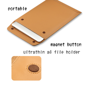 Portadocumenti in Vera Pelle A4 Ultrasottile con Copertina per File e <span class=keywords><strong>Porta</strong></span> <span class=keywords><strong>Documenti</strong></span> - Product Image 3