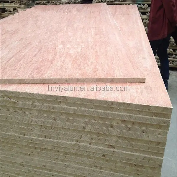 18mm wood veneer laminated block board factory price plywood