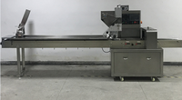 Machine d'emballage horizontale automatique électrique 220V pour sachets de boulangerie, bonbons, sacs en papier et scellage plastique