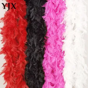 Hot sale white Feather boas Turkey Feather boas for wedding decoration boa chandelle