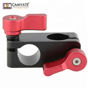 Camvate Universal Sudut Kanan Rod Clamp 15 Mm Rod 90 Derajat Memutar untuk Kamera Video DSLR RIG