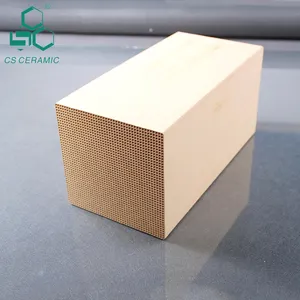 Ceramic Honeycomb Block Honeycomb Ceramic Monolith Heat Storage Exchanger Ceramic Substrates Block For RTO