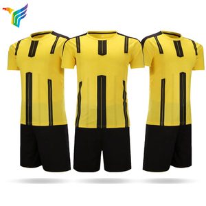 Yeni stil siyah Hızlı kuru futbol giyim Forması takım üniforma özelleştirilmiş - Product Image 3
