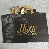 Sacs à provisions de taille de logo de couleur personnalisée de haute qualité avec des logos poignée sac en plastique Shopping sacs en plastique