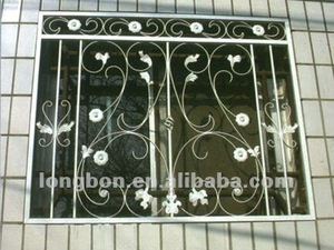 Hiện Đại Wrought Sắt Cửa Sổ An Ninh Grill Thiết Kế Bars Cho <span class=keywords><strong>Windows</strong></span> - Product Image 5