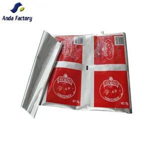 China Plastic packaging company wholesale jam bag sauce plastic wrapper film,customization printing desgin logo packaging film