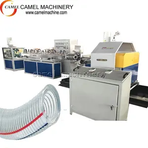 Linha de produção de máquina de extrusora de mangueira, fio de aço espiral macio de pvc, máquina extrusora de mangueira reforçada
