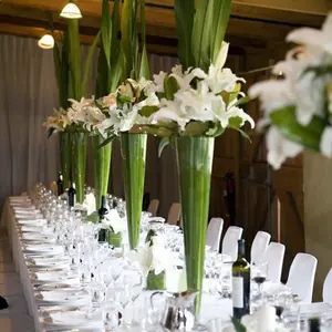 Cam koni çiçek vazo olaylar taraflar, çiçek vazo düğün centerpiece masa dekorasyon, modern olaylar vazo dekor fikir