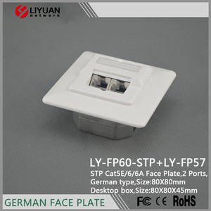 Estándar rj45 Keystone Jack alemán placa STP placa de pared - Product Image 5