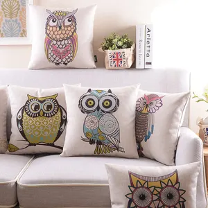 Chinese factory Wholesale outdoor cushion linen cotton custom printed cushion