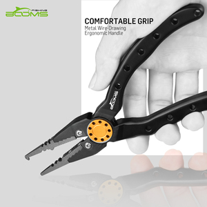 Pince à pêche en aluminium Booms Fishing X09 avec cordon et étui - Product Image 5