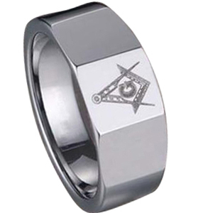 Allié express pas cher en gros argent maçonnique anneaux pour hommes - Product Image 3