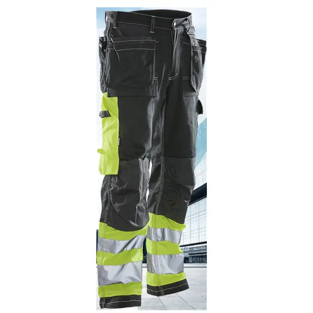 New Style Brand Name Mens Heavy-duty Hi Vis Cargo NAVY Work Trousers Pants