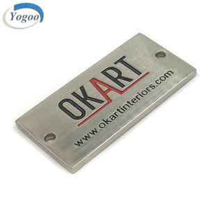 Placa de Metal para Muebles, Logotipo de Marca, Placa de Metal Grabable Personalizada, Etiquetas de Metal de Alta Calidad para Decoración del Hogar, Etiquetas de Metal Personalizadas <span class=keywords><strong>Yogoo</strong></span> - Product Image 4