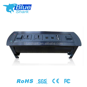 mutilmeida motorizada eléctrica rotación de escritorio con RJ45 Red, USB, HDMI, VGA, <span class=keywords><strong>3</strong></span>.5mm audio para escritorio de oficina - Product Image 1