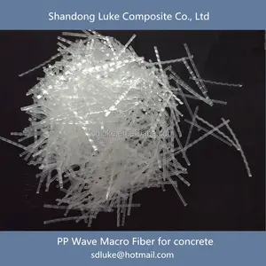 PP Macro Synthetic Fiber for Concrete Reinforcement China Manufacturer