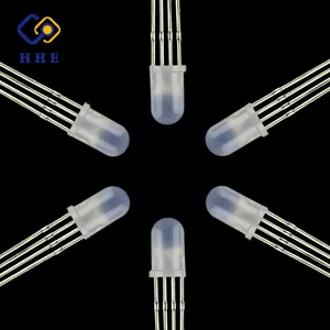 Diode LED pour affichage, haute luminosité, rouge, vert, bleu, jaune, UV, IR, RG, RB, RGB, 5mm