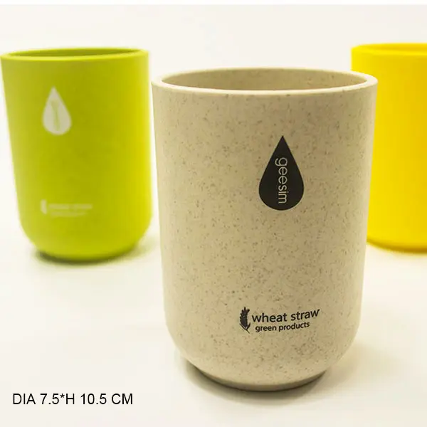 Lula 250Ml Deluxe Eco Vriendelijke Tarwe Stro Plastic Beker Voor Water Koffie Melk Sap Thee