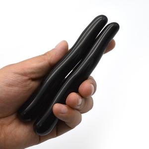 Naturale Della Pietra Preziosa Yoni di Guarigione per Le Donne Nero Ossidiana Curvo Massaggio Bacchetta di Cristallo di Guarigione Bacchette - Product Image 3