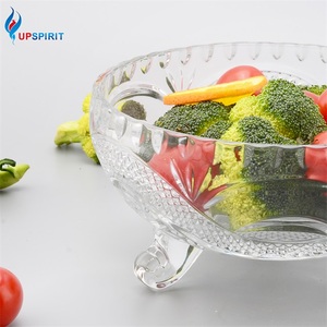 Commercio all'ingrosso di <span class=keywords><strong>Vetro</strong></span> Trasparente ciotola di Insalata di Frutta Ciotola di Caramelle con Stand - Product Image 3