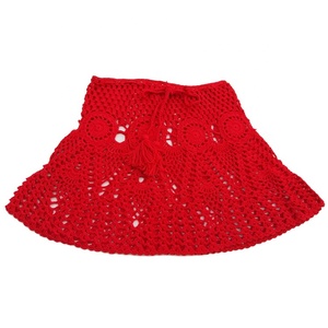 اليدوية الكروشيه الهبي بوهو الرباط الصيف التستر تنورة الشاطئ اللباس - Product Image 5