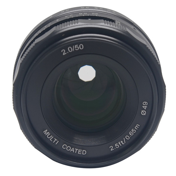 Meike MK-N-50-2.0 50 millimetri f 2.0 Grande Apertura di Messa A Fuoco Manuale lente APS-C Per 1 m mount mirrorless macchina fotografica di V1 J1