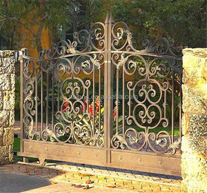 <strong>Garden</strong> Different Steel Gate Designs/outdoor <strong>Fence</strong> <strong>Temporary</strong> <strong>Fence</strong>/used Wrought Iron Gate - Product Image 2