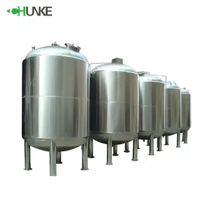 Stainless steel water tank price for beverage liquid storage vertical and horizontal type vessel