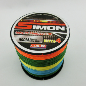 Filo da Pesca Intrecciato PE 0.1-0.7mm, 4 Fili, 500 Metri, Super Resistente 6-120LB, per Fiume, Torrente, Lago, Affondante e Galleggiante, Multicolore - Product Image 5