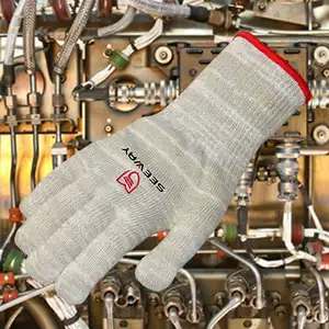 Areway — gants en aramide et Fiber de carbone, résistants à la chaleur, mélange ESD