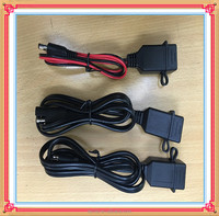 Cable de Carga SAE USB 2.0 de 1m, Cobre Estañado, PVC/TPE/Nylon, para Vehículos Solares/Autocaravanas, DC 5.5x2.5 6V 2.1A con Soporte para Teléfono